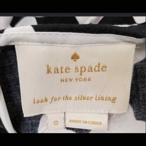 Kate Spade Black and White Patterned Dress - Picture 4 of 4